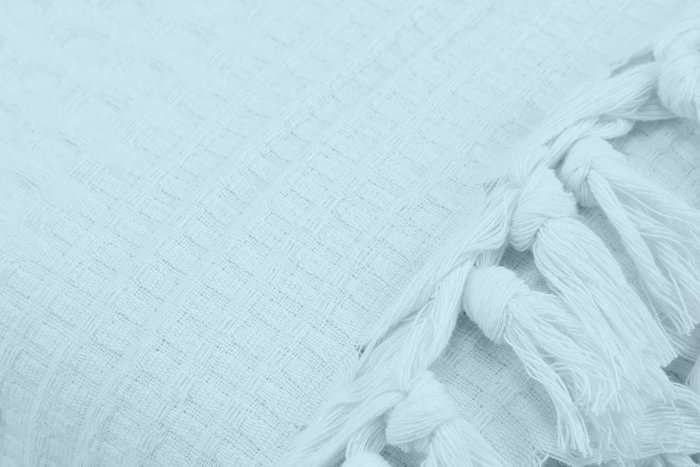 L'essentiel linge de maison Sábana doble de piqué Azul claro